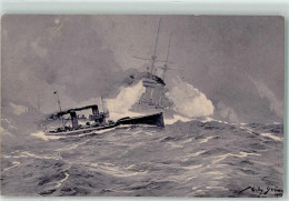 39177911 - Reichsverband Wohlfahrtskarte - Torpedoboot Angriff In Der Nordsee WK I - Stöwer, Willy