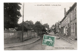 89 AILLANT SUR THOLON - La Rue Des Ponts N° 2 - Edit Karl Guillot 1909 - Cheval Monté - Brouette - Animée - Aillant Sur Tholon