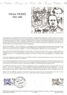 FRANCE    Document "Collection Historique Du Timbre Poste"    Victor Hugo    N° Y&T  2358 - Postdokumente