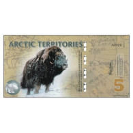 C0016# Territorios Árticos 2012 [BLL] 5 Dólar Polar (SC) - Specimen