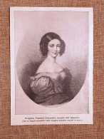 Virginia Vasselli Moglie Del Maestro Gaetano Donizzetti Stampa Del 1897 - Voor 1900
