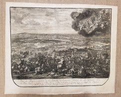 Battaglia Cassano D'Adda 16 Agosto 1705 J.van Huchtenburgh I.van Der Kloot 1729 - Prenten & Gravure