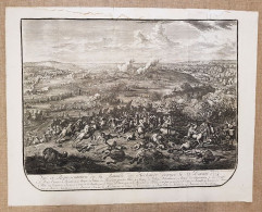Battaglia Di Hochstadt 13 Agosto 1704 J. Van Huchtenburgh I. Van Der Kloot 1729 - Estampas & Grabados