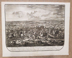 Battaglia Di Oudenaarde 11 Luglio 1708 J. Van Huchtenburgh I. Van Der Kloot 1729 - Stiche & Gravuren