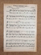 E Noi Ci Amammo Tanto… Musica Di Broghiera Parole Di Morpurgo Spartito Del 1897 - Before 1900