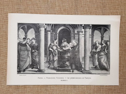 La Presentazione Al Tempio Quadro Di Raffaello Sanzio Pin. Vaticana Stampa 1897 - Antes 1900