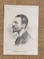 Salvatore De Simone Scultore Stampa Del 1897 - Ante 1900