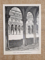 Urbino Nel 1897 Cortile O Portico Del Palazzo Ducale Del XV° Secolo Marche - Vor 1900