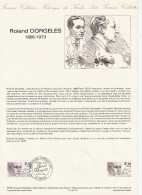 FRANCE    Document "Collection Historique Du Timbre Poste"    Roland Dorgelès     N° Y&T  2359 - Documenten Van De Post