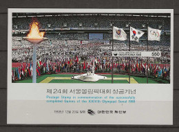 1988 MNH South Korea Mi Block 551 Postfris** - Korea, South