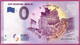 0-Euro XELZ 2020-7 DDR MUSEUM BERLIN - 30 JAHRE DEUTSCHEN EINHEIT - Pruebas Privadas