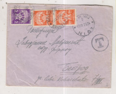 YUGOSLAVIA,1951 NIS Nice Cover To Beograd Postage Due - Lettres & Documents