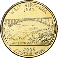 États-Unis, West Virginia, Quarter, 2005, U.S. Mint, Denver, Golden, FDC - 1999-2009: State Quarters