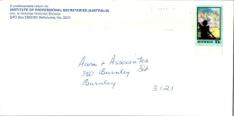 Australia Cover Radio Institute Professional Secretaries To Burnley - Brieven En Documenten
