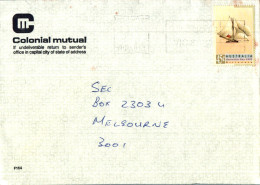 Australia Cover Britannia Colonial Mutual  To Melbourne - Brieven En Documenten