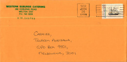 Australia Cover Boat Western Suburds Catering Melton  To Melbourne - Lettres & Documents