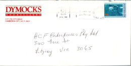 Australia Cover Black Martin Dymocks Canberra To Fitzroy - Lettres & Documents