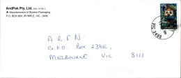 Australia Cover Barking Owl Andpark Irymple  To Melbourne - Lettres & Documents