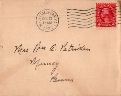 US Cover 2c Williamsport PA 1931 For Pa Christmas Label - Lettres & Documents