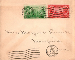 US Cover Ermitage Blossburg 1937  For Mansfield Pa - Covers & Documents