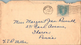 US Cover Mansfield Pa 1937 For Sharon Pa - Briefe U. Dokumente