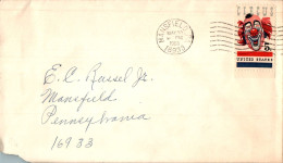 US Cover Circus Clown Mansfield Pa 1966 For Mansfield Pa - Storia Postale