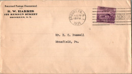 US Cover WAshington Headquarter Brooklyn 1935  For Mansfield PA - Storia Postale