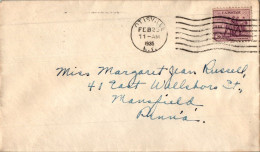 US Cover Determination 3c Otisville NY 1935  For Mansfield PA - Covers & Documents