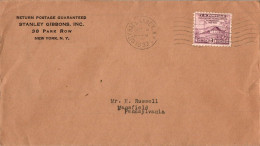 US Cover 3c 1933 City Hall Annew Stanley Gibbons  For Mansfield Tioga Penn - Storia Postale