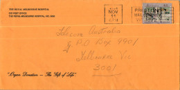 Australia Cover Turner Royal Melbourne Hospital - Cartas & Documentos