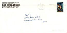Australia Cover Spotted Tailed Quoll ESB Consultancy Boulder To Melbourne - Lettres & Documents