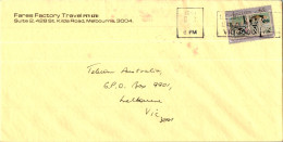 Australia Cover Turner Fares Factory Travel To Melbourne - Lettres & Documents