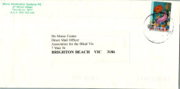 Australia Cover Angelfish Micro Information Systems Thornbury To Brighton Beach - Storia Postale