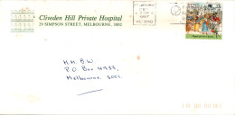 Australia Cover Rio De Janeiro Cliveden Hill Private Hospital Melbourne - Storia Postale