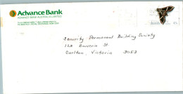 Australia Cover Butterfly Advance Bank To Carlton - Covers & Documents