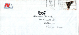 Australia Cover Butterfly NM National Mutual To Melbourne - Cartas & Documentos