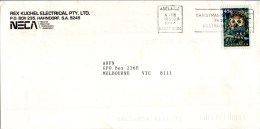 Australia Cover Owl Rex Kuchel Electrical Hahndorf  To Melbourne - Cartas & Documentos