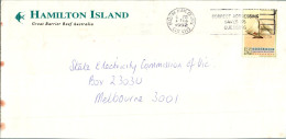 Australia Cover Britannia Boat Hamilton Island  To Melbourne - Storia Postale