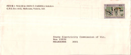 Australia Cover Turner Peter Walsh John Carroll Solicitors To Melbourne - Cartas & Documentos