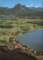 72573955 Hopfen See Fliegeraufnahme Mit Allgaeuer Und Tiroler Alpen Hopfen - Füssen