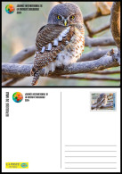 MALI 2024 STATIONERY CARD - OWL OWLS BIRDS OISEAUX HIBOUX HIBOU - Búhos, Lechuza