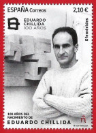 España. Spain. 2024. Efemérides. 100 Años Del Nacimiento De Eduardo Chillida - Unused Stamps