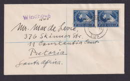 Südafrika Brief Silberhochzeit George VI + Elisabeth Viol. L1 Windhoek 1948 - Lettres & Documents