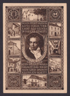 Österreich Ganzsache Beethoven Musik Komponist Wien Postamt Parlament + ZuF - Storia Postale