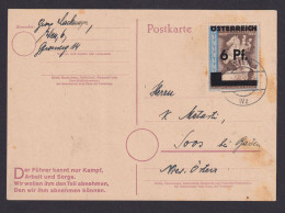 Österreich 665 Aufdruck Hitler Der Führer Kennt Nur. Aufgebraucht Wien - Storia Postale