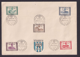 Österreich Brief 1012-16 Wiederherstellung Unabhängigkeit SST Textilfachmesse - Covers & Documents