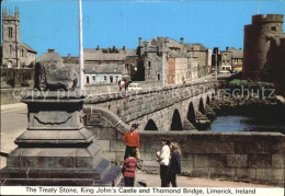 72573463 Limerick Irland Treaty Stone King Jon Castle Bruecke  - Sonstige & Ohne Zuordnung