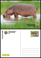 MALI 2024 STATIONERY CARD - HIPPOPOTAMUS HIPPOPOTAME HIPPOPOTAMES - Other & Unclassified