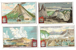 S 653, Liebig 6 Cards, Volcans Et Geysers (minor Damage To The Corners)  (ref B15) - Liebig