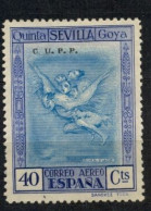 ED. 524H (*) , QUINTA DE GOYA EN LA EXPOSICIÓN DE SEVILLA , SELLO HABILITADO ( C.U.P.P. ) - Unused Stamps